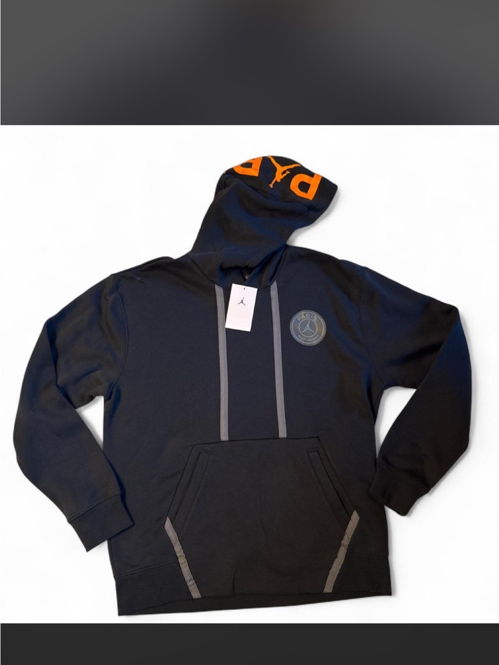 Jordan X Paris Saint Germain Hooded Men's Sweatshirt with Subtle Logo